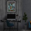 Abstract Cabin Night Luminous - Full Round Diamond - 30x40cm