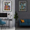 Abstract Cabin Night Luminous - Full Round Diamond - 30x40cm