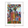 Abstract Cabin Night Luminous - Full Round Diamond - 30x40cm