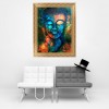 Buddha Religous - Partial Round Diamond - 30x40cm