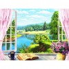 River Outside The Stereo Window - Full Round Diamond - 40*30cm