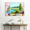 River Outside The Stereo Window - Full Round Diamond - 40*30cm