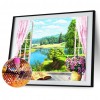 River Outside The Stereo Window - Full Round Diamond - 40*30cm