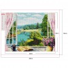 River Outside The Stereo Window - Full Round Diamond - 40*30cm