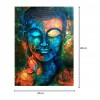 Buddha Religous - Partial Round Diamond - 30x40cm