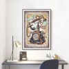 Retro Telephone - Full Round Diamond - 30x40cm