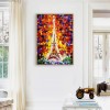 Eiffel Tower In Paris - Full Round Diamond - 30*40cm
