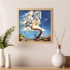 Swinging Girl 5D DIY Full Round Drill Diamond Painting Landscape Mosaic Kit