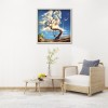Swinging Girl 5D DIY Full Round Drill Diamond Painting Landscape Mosaic Kit