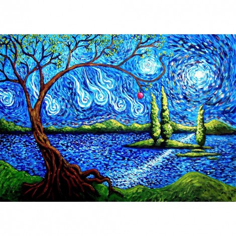 Apple Tree - Full Round Diamond - 40*30cm