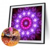 Purple Flower - Full Round Diamond - 30x30cm