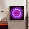 Purple Flower - Full Round Diamond - 30x30cm