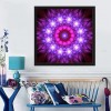 Purple Flower - Full Round Diamond - 30x30cm
