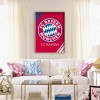 Bayern Munich Club Logo - Full Round Diamond - 30*40cm