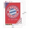 Bayern Munich Club Logo - Full Round Diamond - 30*40cm