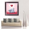 DIY5D Heart Bear Diamond Painting