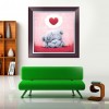 DIY5D Heart Bear Diamond Painting