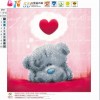 DIY5D Heart Bear Diamond Painting