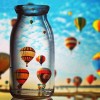 Picture In A Bottle - Full Round Diamond - 30*30cm