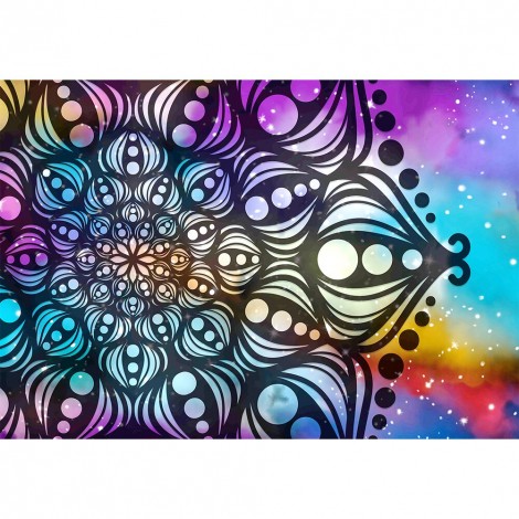 Abstract - Full Round Diamond - 40x30cm