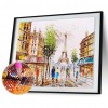 The Eiffel Tower - Full Round Diamond - 40*30cm