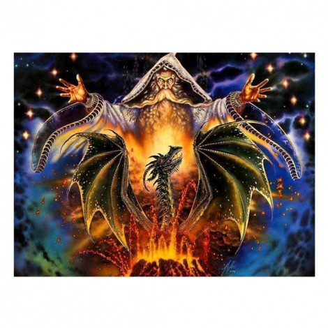 Sorcerer - Partial Round Diamond - 30x40cm