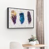 Feather - Full Round Diamond - 40*30cm