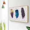 Feather - Full Round Diamond - 40*30cm