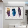 Feather - Full Round Diamond - 40*30cm