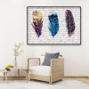 Feather - Full Round Diamond - 40*30cm