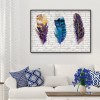 Feather - Full Round Diamond - 40*30cm