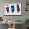 Feather - Full Round Diamond - 40*30cm