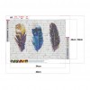 Feather - Full Round Diamond - 40*30cm