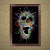 Skull - Full Round Diamond - 30x40cm