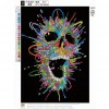 Skull - Full Round Diamond - 30x40cm