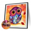 Owl - Full Round Diamond - 40*40cm