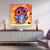 Owl - Full Round Diamond - 40*40cm