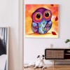 Owl - Full Round Diamond - 40*40cm