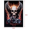 Skull Wing Halloween - Partial Round Diamond - 30x40cm