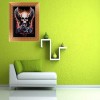 Skull Wing Halloween - Partial Round Diamond - 30x40cm