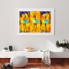 Abstract Ballet - Full Round Diamond - 40x30cm