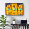 Abstract Ballet - Full Round Diamond - 40x30cm