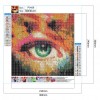 Eye Colorful World - Full Round Diamond - 30x30cm