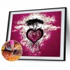 Full Drill Round Diamond Color Heart Tree Painting Kit DIY Diamond Picture