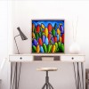 Colorful Cactuse - Full Round Diamond - 30x30cm