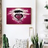 Full Drill Round Diamond Color Heart Tree Painting Kit DIY Diamond Picture