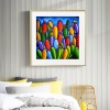 Colorful Cactuse - Full Round Diamond - 30x30cm