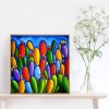 Colorful Cactuse - Full Round Diamond - 30x30cm