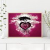 Full Drill Round Diamond Color Heart Tree Painting Kit DIY Diamond Picture