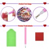 Full Drill Round Diamond Color Heart Tree Painting Kit DIY Diamond Picture